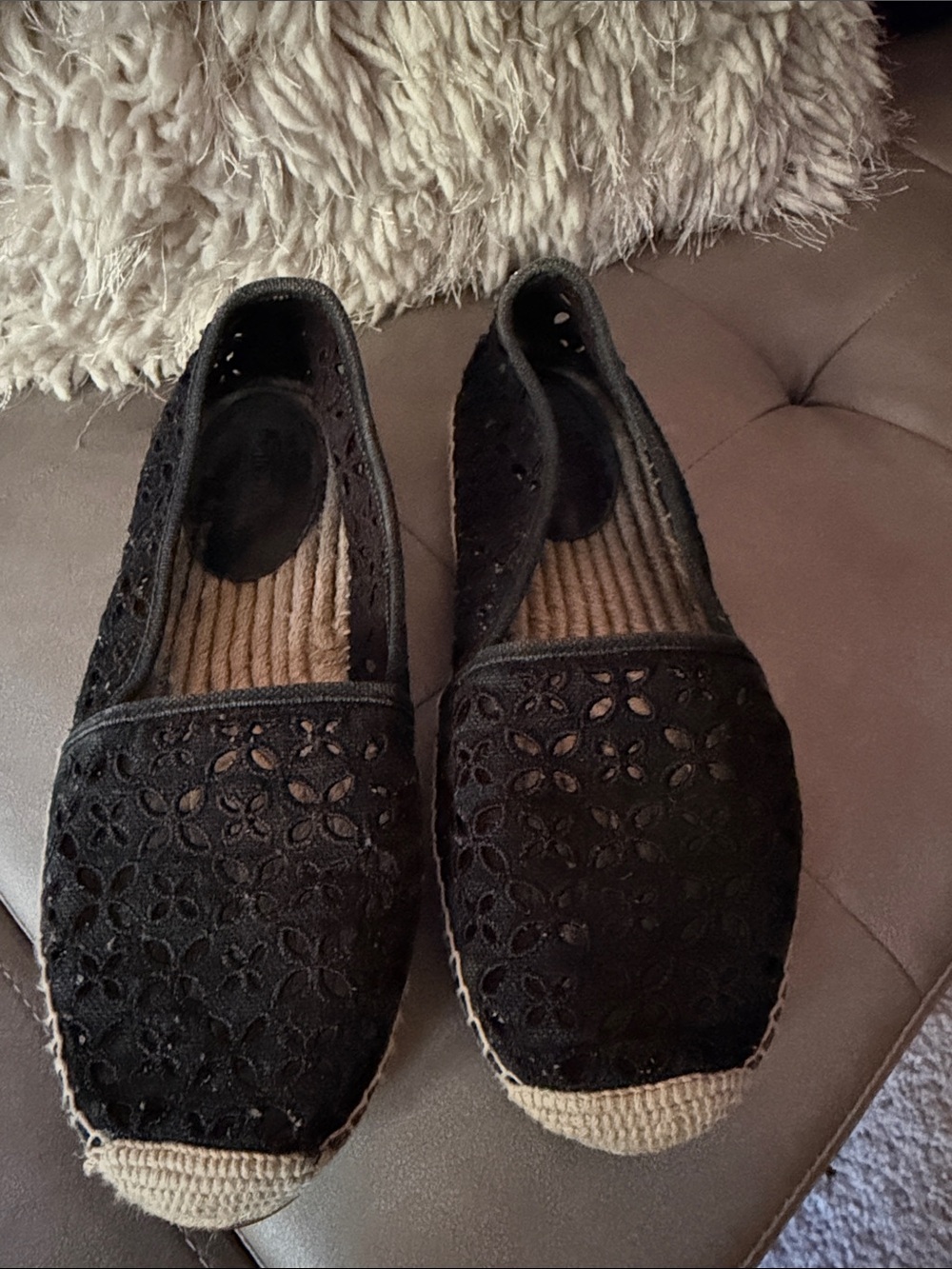 MICHAEL KORS Lace Espadrille Flats Shoes Women's Casual Slip-Ons size 9